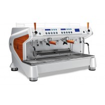 Machine a cafe professionnelle traditionnelle, CONTI Monte Carlo "WOOD&WHITE" 2 groupes