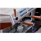 Machine a cafe professionnelle traditionnelle, CONTI Monte Carlo "WOOD&WHITE" 2 groupes