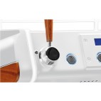 Machine a cafe professionnelle traditionnelle, CONTI Monte Carlo "WOOD&WHITE" 2 groupes