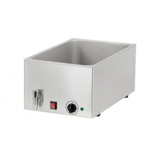 Bain marie professionnel avec robinet de vidange GN 1/1, en acier inoxydable 1200W Bain marie professionnel avec robinet de vidange GN 1/1, en acier inoxydable 1200W
