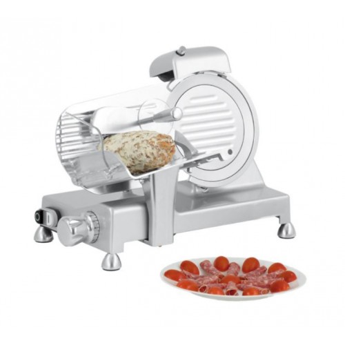 Trancheuse à jambon en aluminium anodisé Ø 195 mm, 150 W Trancheuse à jambon en aluminium anodisé Ø 195 mm, 150 W