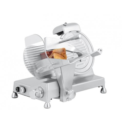 Trancheuse à jambon en aluminium anodisé Ø 220 mm, 240 W Trancheuse à jambon en aluminium anodisé Ø 220 mm, 240 W
