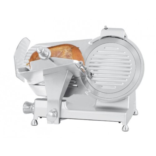 Trancheuse à jambon en aluminium anodisé Ø 300 mm, 380 W Trancheuse à jambon en aluminium anodisé Ø 300 mm, 380 W