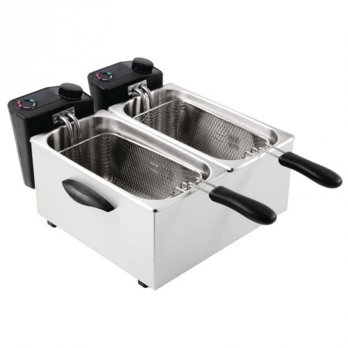 Friteuse de comptoir double, 2 x 3.5 litres Friteuse de comptoir double, 2 x 3.5 litres