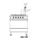 Mixer plongeant, Mini MP 160 V.V., 230V / 50 / 1, 1 vitesse, spécial petite préparation, Longueur : 455 mm, Ø 78 mm