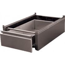 Bloc 1 tiroir monobloc GN1/1 inox ferritique pour tables, L 450 x P 580 x H 180 mm