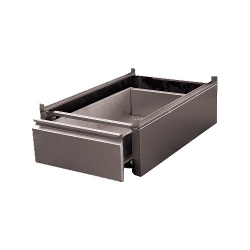 Bloc 1 tiroir monobloc GN1/1 inox ferritique pour tables, L 450 x P 580 x H 180 mm Bloc 1 tiroir monobloc GN1/1 inox ferritique pour tables, L 450 x P 580 x H 180 mm