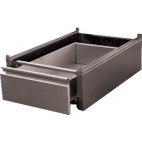 Bloc 1 tiroir monobloc GN1/1 inox ferritique pour tables, L 450 x P 580 x H 180 mm