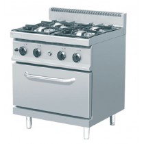 FOURNEAUX À GAZ 25,8 kw, 4 Bruleurs, avec four