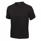 Tee-shirt noir, 100 % coton, taille : Large - Extra Large