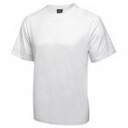 Tee-shirt blanc, structure 100% coton, taille: L-XL