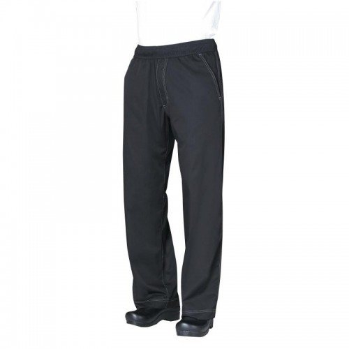 Pantalon baggy professionnel unisexe avec cool vent, noir Pantalon baggy professionnel unisexe avec cool vent, noir