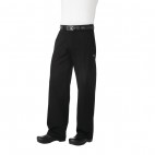 Pantalon de cuisinier unisexe Chef Works Professionnel, chevrons noirs