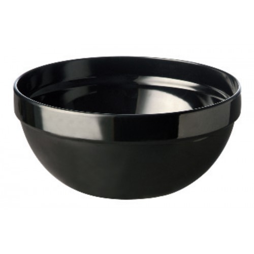 Bols ronds en mélamine noir aspect porcelaine Bols ronds en mélamine noir aspect porcelaine