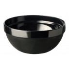 Bols ronds en mélamine noir aspect porcelaine 