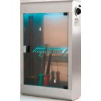 Armoire de stérilisation couteaux support panier 0,015 KW  porte plexi profondeur 125 mm