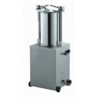 Poussoir manuel viande, carrosserie et cylindre extérieur en inox
