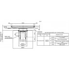 Caniveaux sortie centree et sortie en bout avec grille 400 x 400 mm