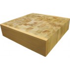 DESSUS DE BILLOT BOIS, réversible,L 600 x P 600 x H 100 mm