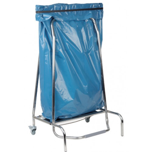 Support roulant inox pour sacs poubelles 110 L Support roulant inox pour sacs poubelles 110 L