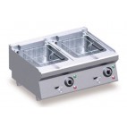 Friteuse électrique 2 cuves 7x7 L