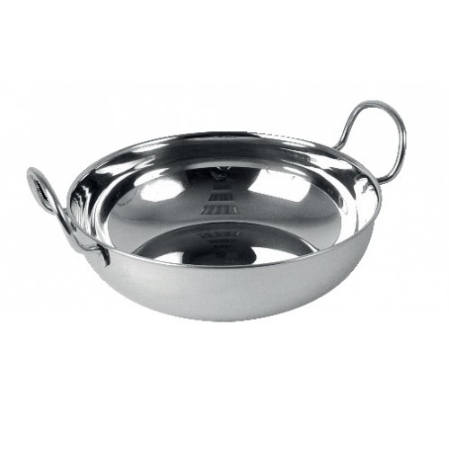 Wok de présentation inox à fond plat Wok de présentation inox à fond plat