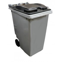 Container à déchet sur roues, polyéthylène haute densité (HDPE), 360 L, L 620 x P 85 x H 1090 mm