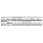 Plat inox pour vitrines réfrigérées P 700 mm, pans coupés, présentation type E5