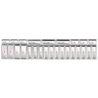 Plats inox pour vitrines réfrigérées P 700 mm, plat rectangulaire, présentation type F3