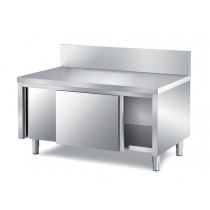 Meuble porte coulissante dessus polyéthylène central prof 600 mm