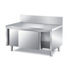 Meuble porte coulissante dessus polyéthylène adossé prof 700 mm