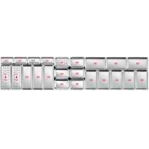 Plats inox pour vitrines réfrigérées P 700 mm, ravier charcutier (3 L), présentation type G6