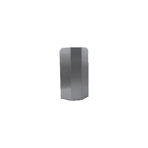 Protection d'angle inox fixe demi-lune pliée L 250 x P 150 x H 350 mm 