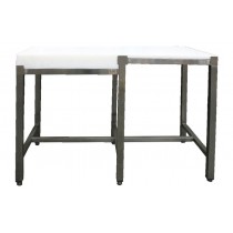 Combine bois professionnel, tout poly central, châssis inox AISI 304, profondeur 600 mm