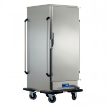 Armoire chauffante glissière emboutie, en inox, capacité 22 x GN2/1