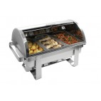 Chafing dish professionnel, inox, GN1/1, acier chromé