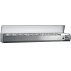 Vitrine à ingredient 2 couvercles inox 9GN1/3-150 inox