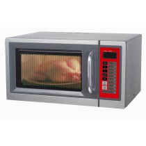 Four micro onde professionnel programmable, inox, 30L, 1,6 Kw