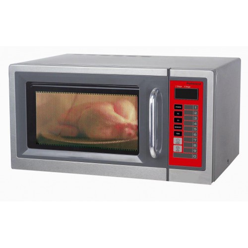 Four micro-ondes professionnel programmable inox 30L 1,6 Kw Four micro-ondes professionnel programmable inox 30L 1,6 Kw