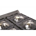 Fourneau 4 feux sur four a gaz, dim. 800 x 730 x 850 mm
