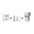 Chambre froide negative L 3000 X P 1800 mm avec rayonnage et monobloc