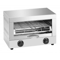Toaster professionnel inox, avec une puissance de 1,7 Kw