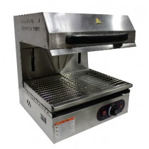 Salamandre cuisine, plafond mobile, inox, avec une puissance de 2,8 Kw