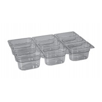 Bac gastronorme en copolyesther "Tritan™", sans Bisphénol A, type GN1/9, P 65 mm, 0,6 L
