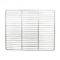 Grille gastronome et pâtissière, inox GN 2/1 650 x 530 mm, 2 traverses