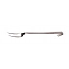 Fourchette de cuisine monobloc 2 dents inox 530 x 42 mm