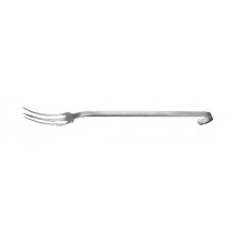 Fourchette de cuisine monobloc 3 dents inox , L- 470 mm