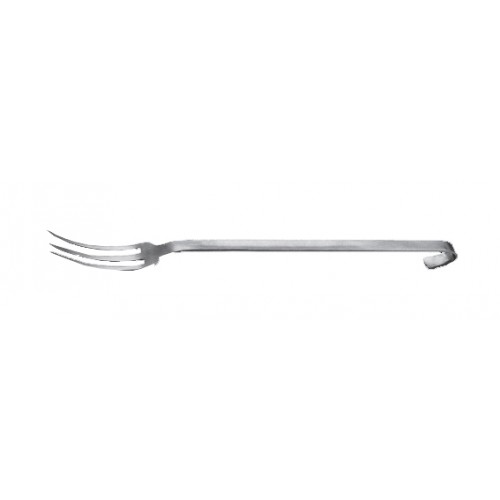 Fourchette de cuisine monobloc 3 dents inox 530 x 42 mm Fourchette de cuisine monobloc 3 dents inox 530 x 42 mm