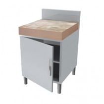 Meuble arrière pour service traditionnel 2 portes battantes P 800 mm