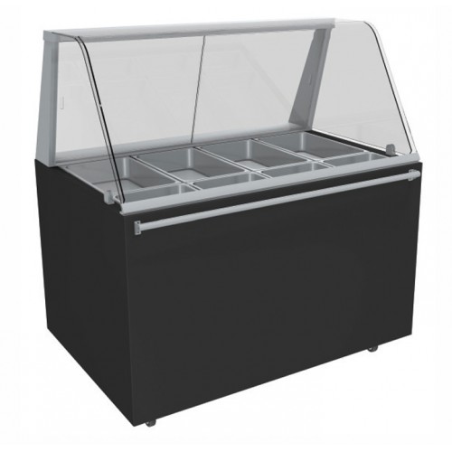 Vitrine chauffante fermée bain-marie à eau 4,5 Kw 4GN1/1+4GN1/3 Vitrine chauffante fermée bain-marie à eau 4,5 Kw 4GN1/1+4GN1/3